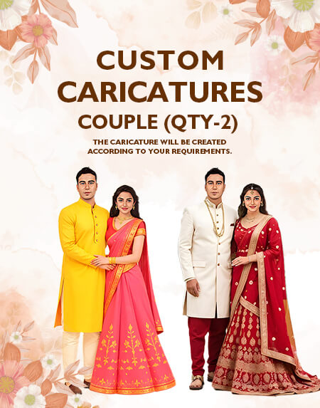 Custom Caricature Couples (Qty-2)