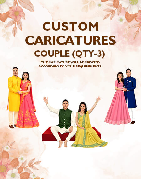 Custom Caricature Couples (Qty-3)