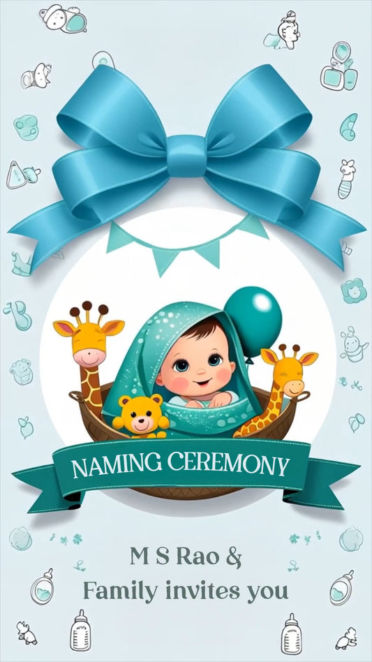Naming Ceremony Invitation Video | IN-0464