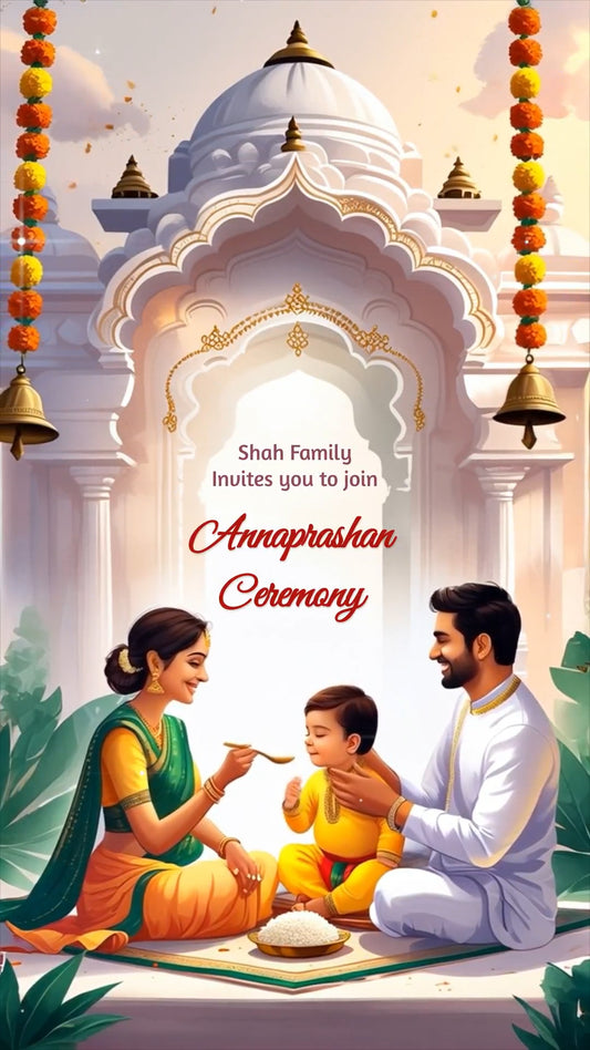 Annaprashan Ceremony Invitation Video | IN-0454