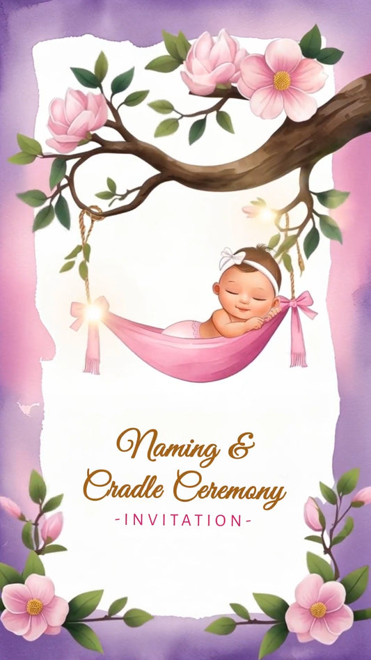 Naming Ceremony Invitation Video | IN-0463