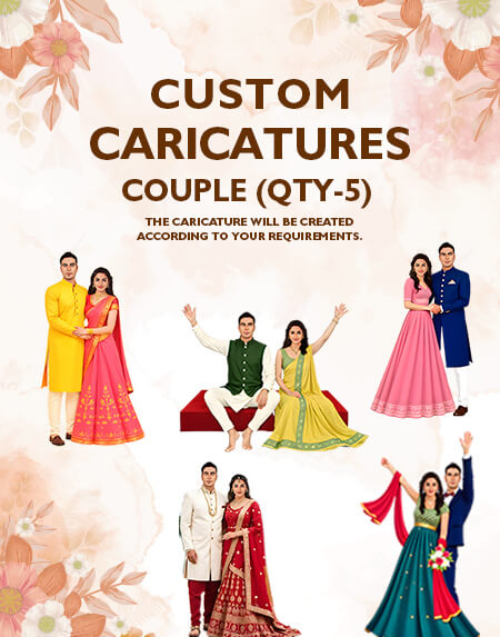 Custom Caricature Couples (Qty-5)