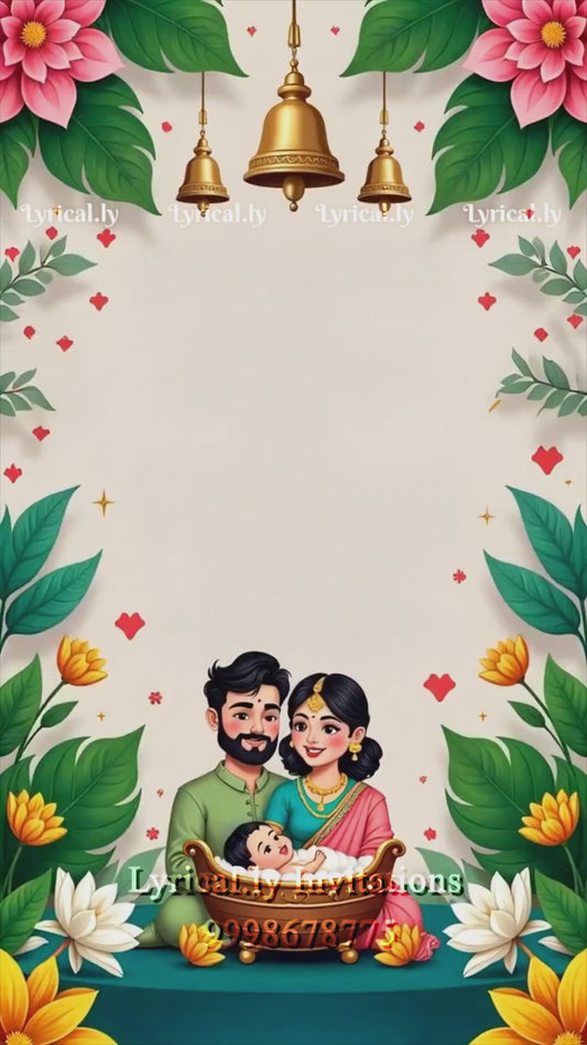 Naming Ceremony Invitation Video | It’s a Baby Naming | IN-0466