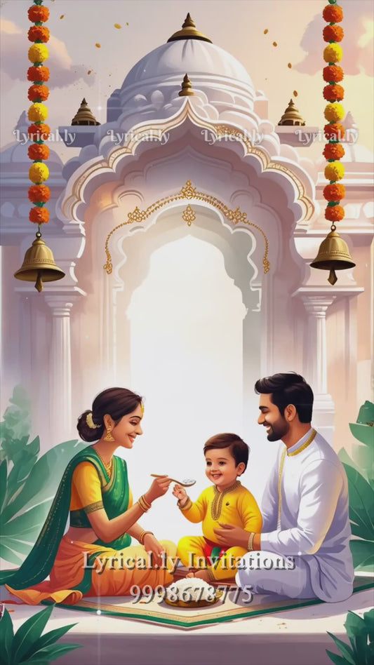 Annaprashan Ceremony Invitation Video | IN-0454