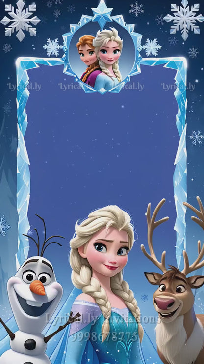 Frozen Princess Birthday Invitation Video | IN-0446