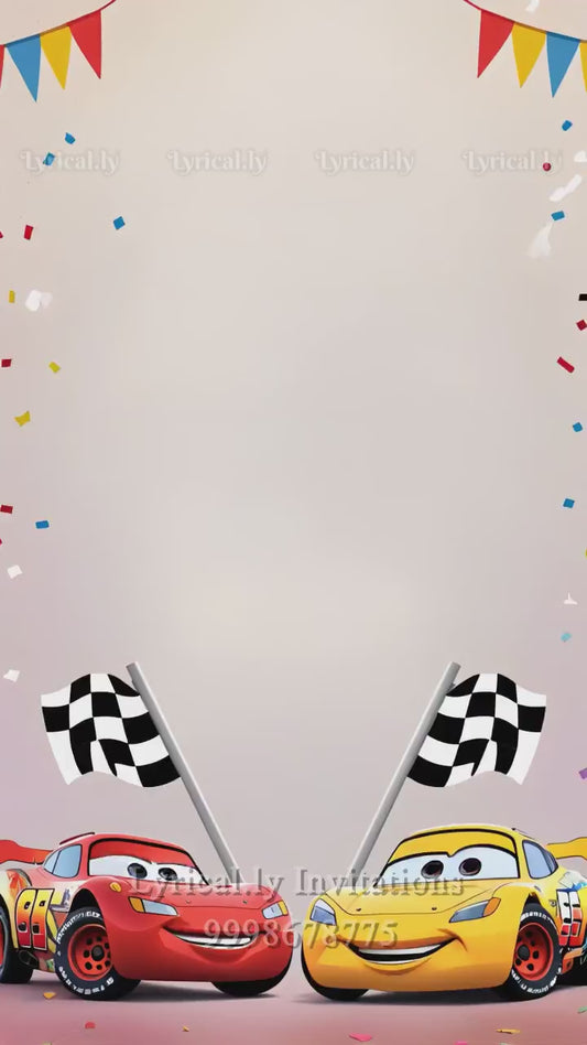 Racing Cars birthday Party theme Video | IN-0414
