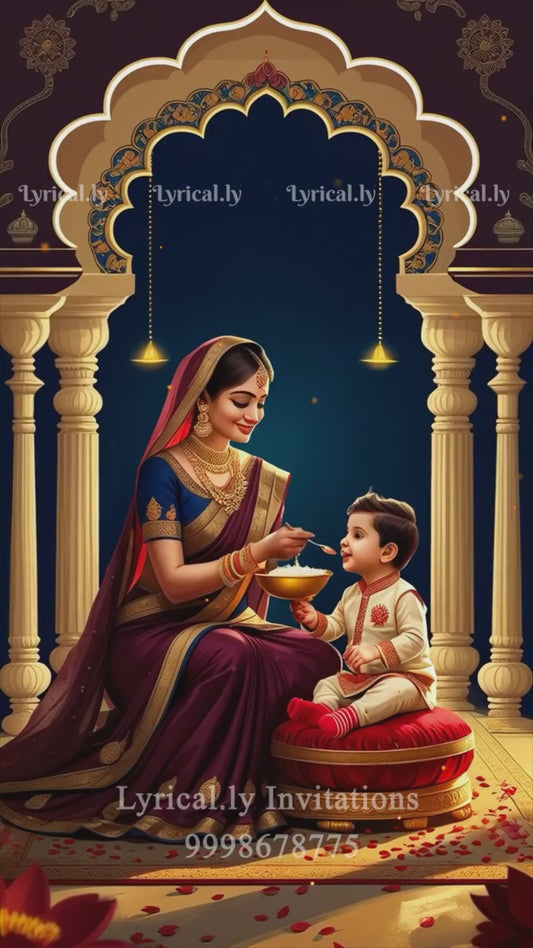 Annaprashan Ceremony Invitation Video | IN-0456