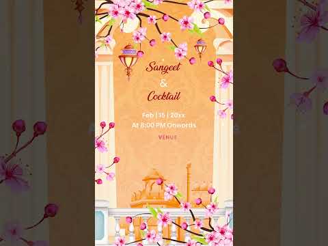 Traditional Animated Wedding Invitation | IN-0038