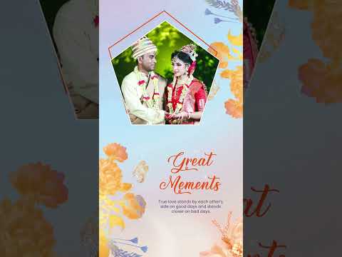 Bengali wedding Invitation Video With Our Bengali Wedding Animation Cartoon | IN-0125