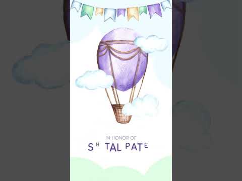 Baby shower Invitation video | IN-0097