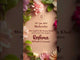 Floral Theme Wedding Invitation | IN-0002