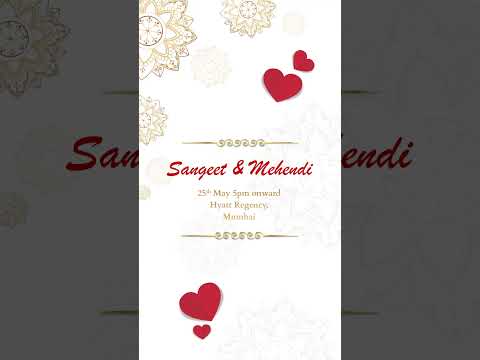 Wedding Invitation Video | IN-0114