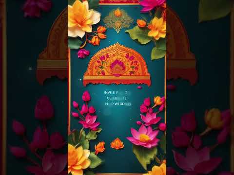 Royal Indian Traditional 3D Wedding Invitation Video | IN-0059