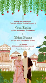 Beautiful Jain Wedding Invitation Card | IN-0201