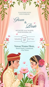 Indian Wedding Invitation Card | IN-0271