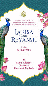 Engagement Ceremony Invitation Card | IN-0237