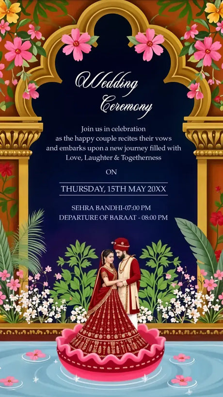 Indian Wedding Invitation Card | IN-0269