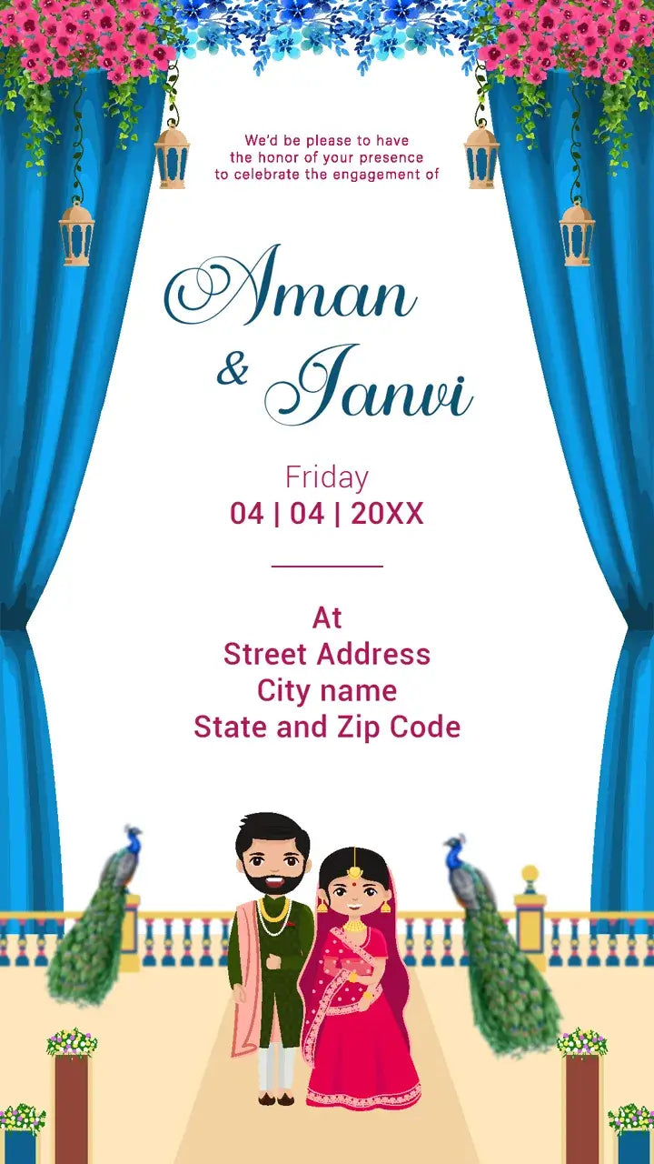 Digital Engagement Invitation Card | IN-0238