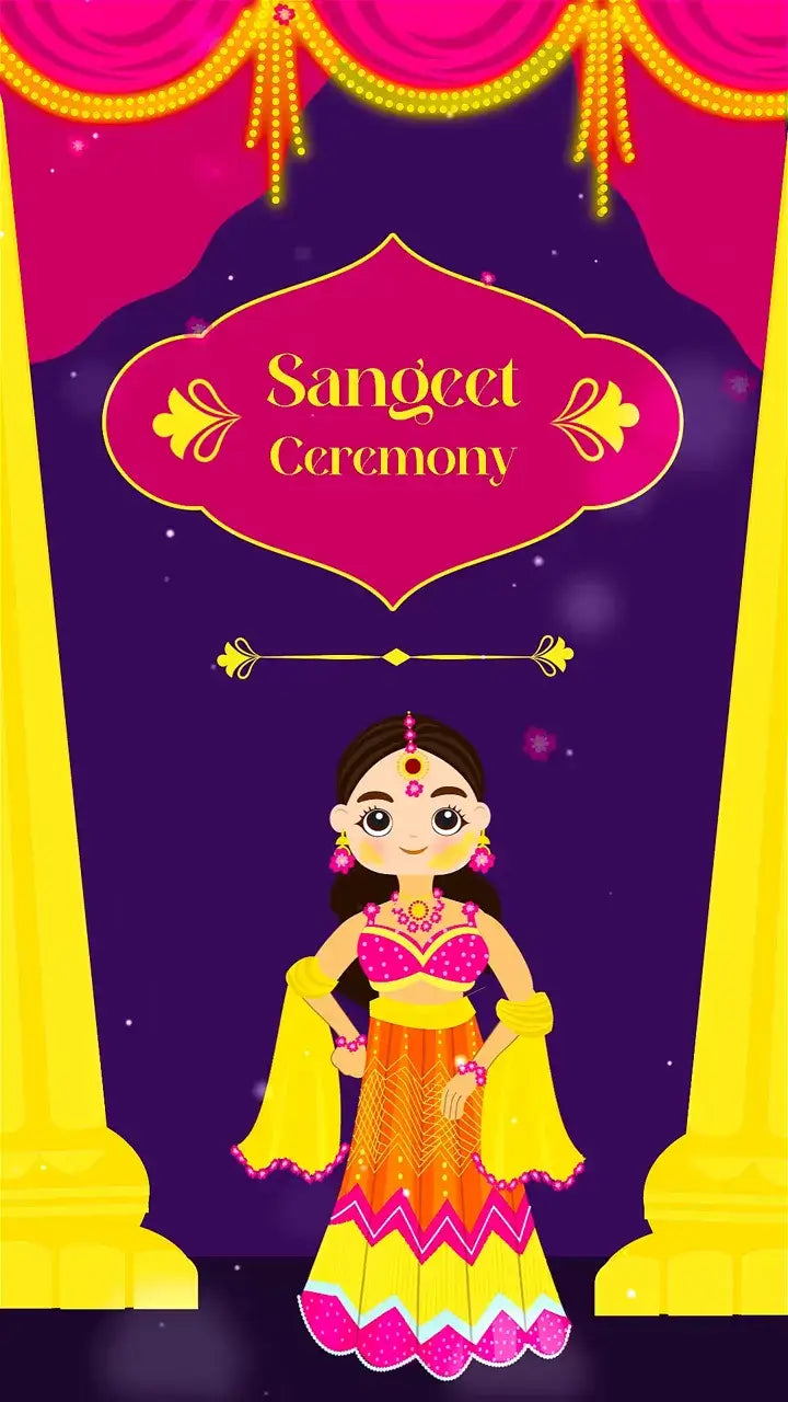 Sangeet Ceremony Save The Date Invitation Video | IN-0120