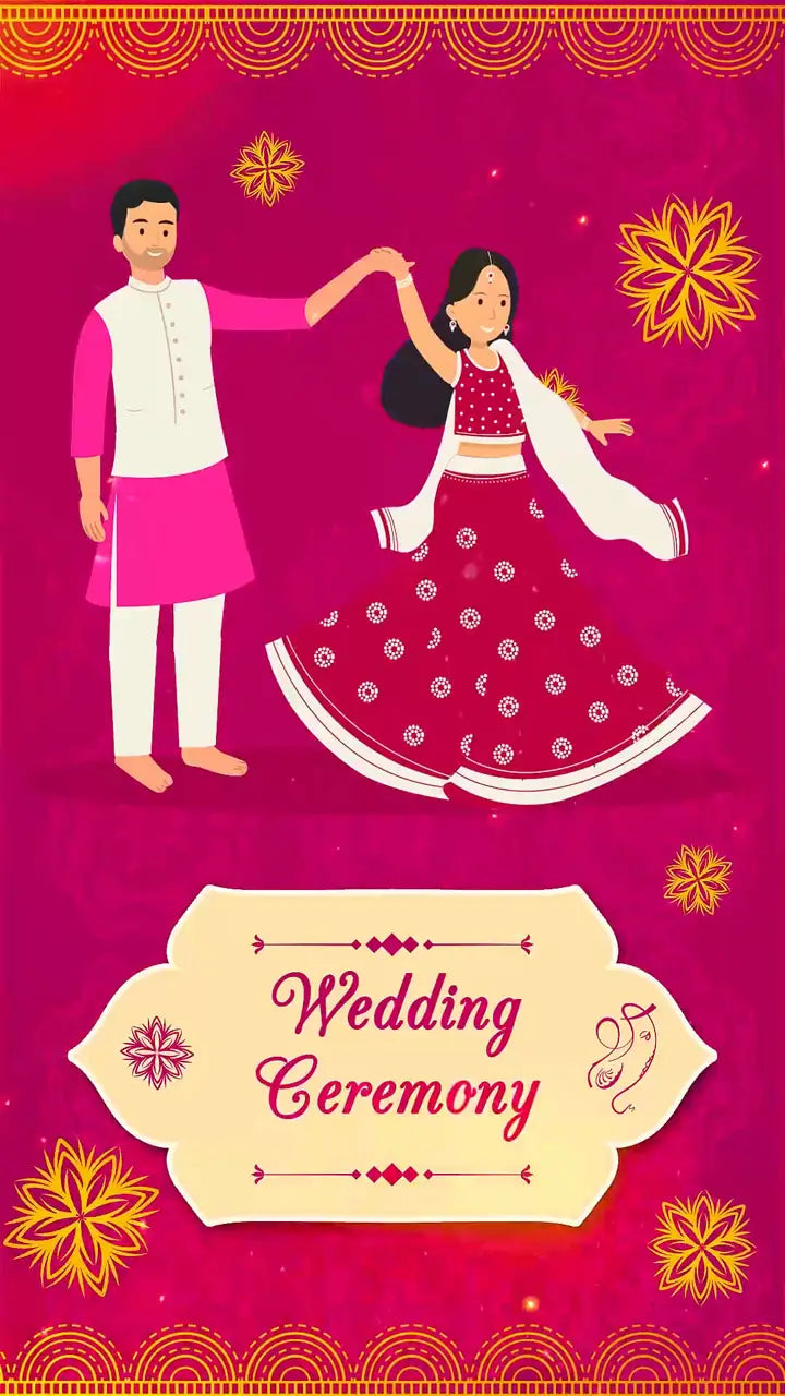 Indian Mandala Wedding Invitation | IN-0009