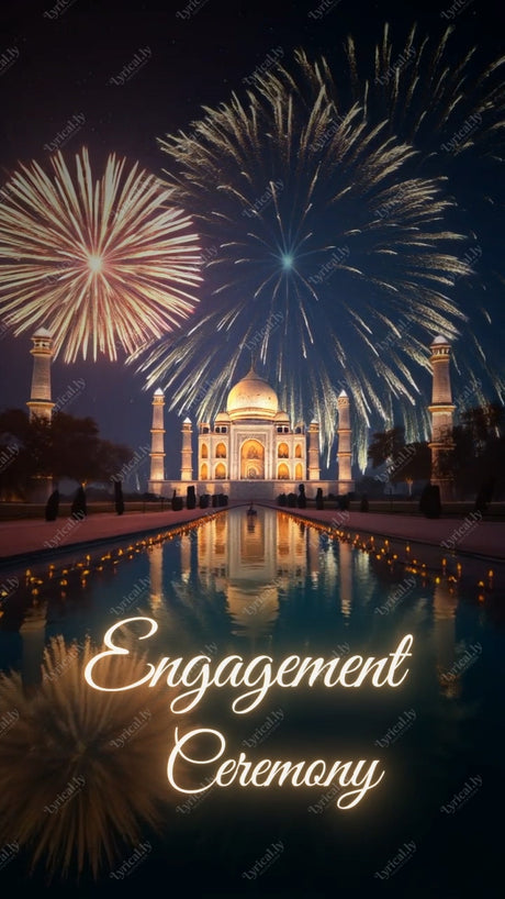 3D Engagement Invitation Video | Tajmahal Theme | IN-0164