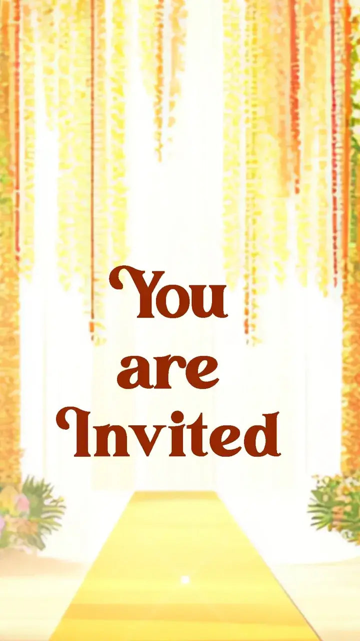 AI Vibrant 3D Haldi Ceremony Invitation Video | IN-0089