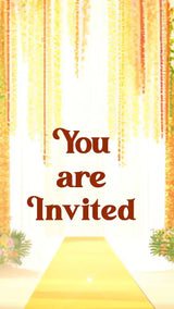 AI Vibrant 3D Haldi Ceremony Invitation Video | IN-0089