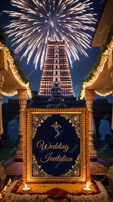 3D South Indian Wedding Invitation Video | IN-0165