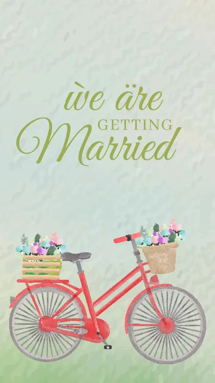 Watercolor Wedding Bliss Invitation Video | IN-0090