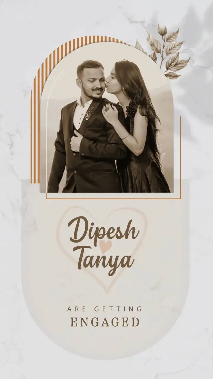 Elegant Engagement Invitation | IN-0045