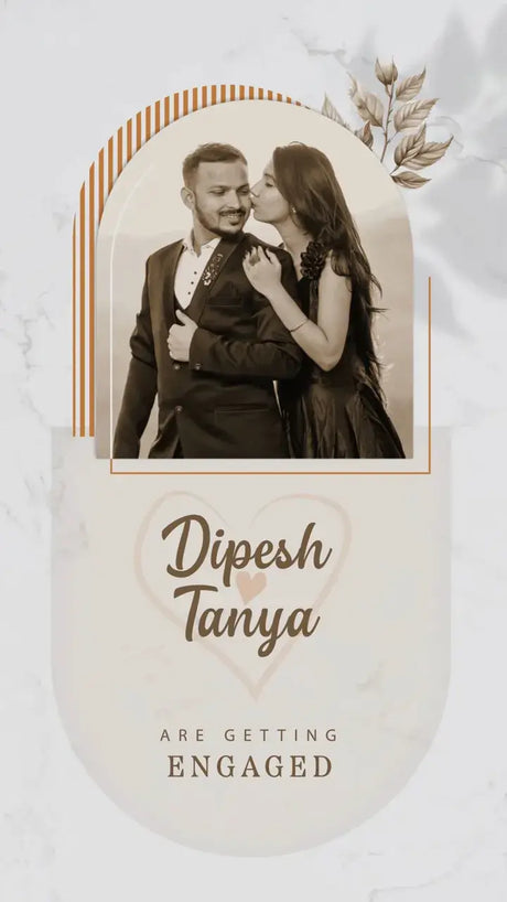 Elegant Engagement Invitation | IN-0045