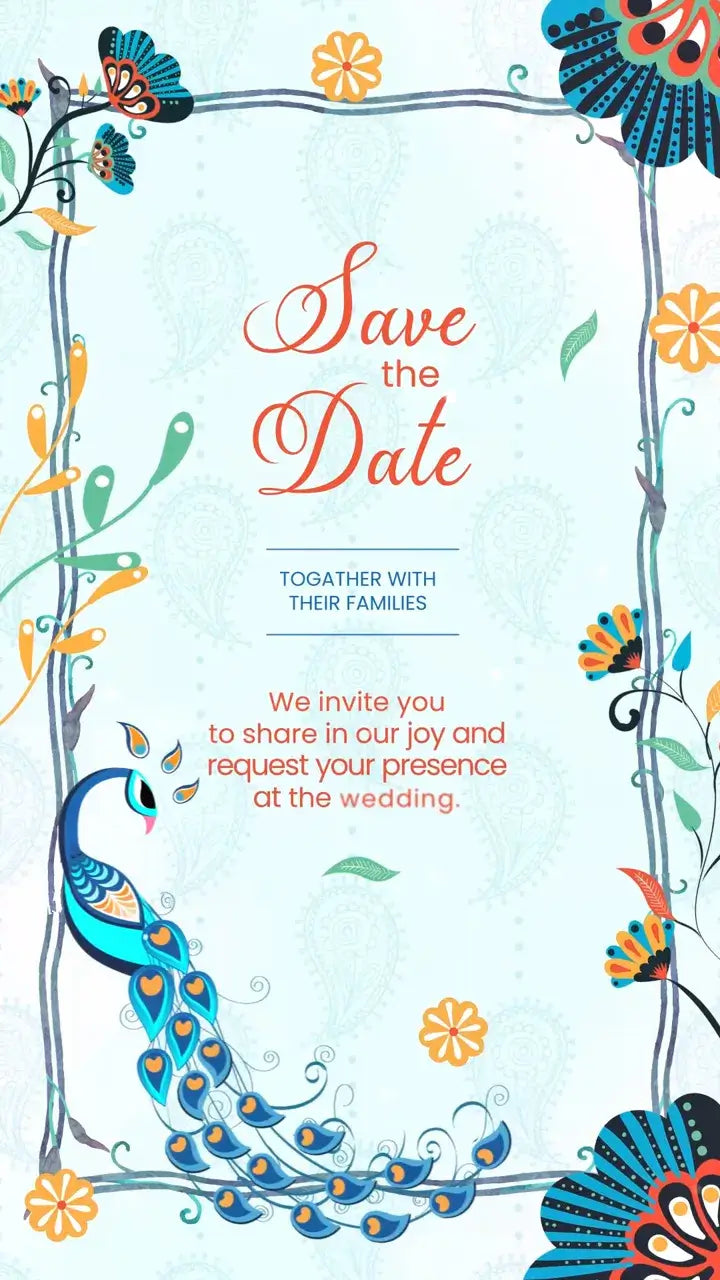 Save The Date Wedding Invitation Video | IN-0112