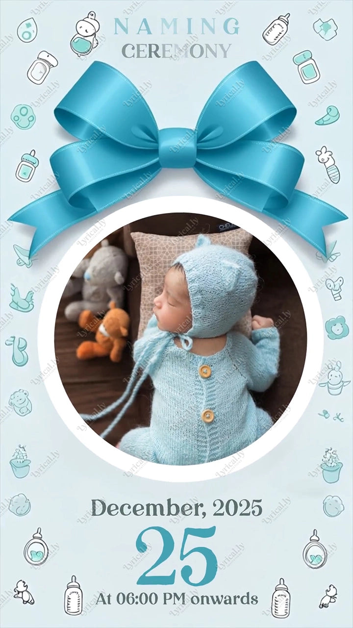 Naming Ceremony Invitation Video | IN-0464