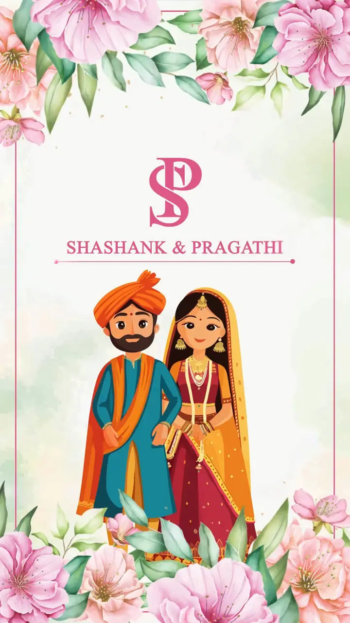 Indian Elegant Theme Invitation | IN-0007