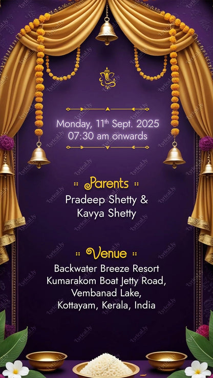 Annaprashan Ceremony Invitation Video | IN-0459