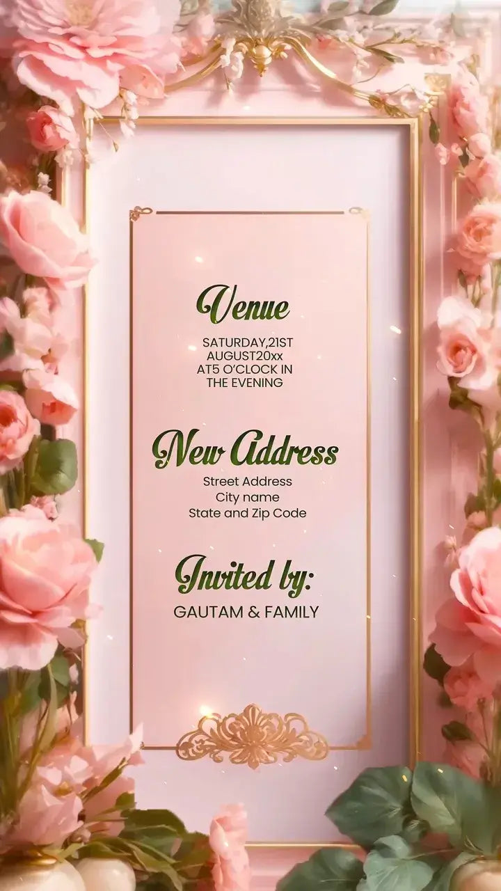 Housewarming Party 3D Invitation Video | IN-0098