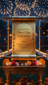 3D Video Save The Date | Ganesha Wedding Invitation Card | IN-0162