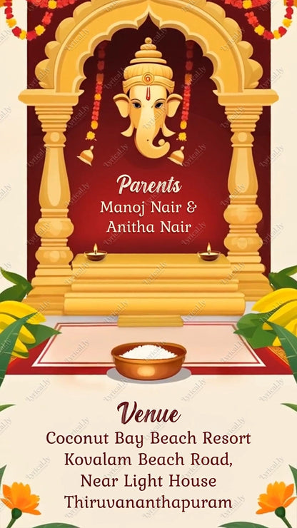 Annaprashan Ceremony Invitation Video | IN-0458