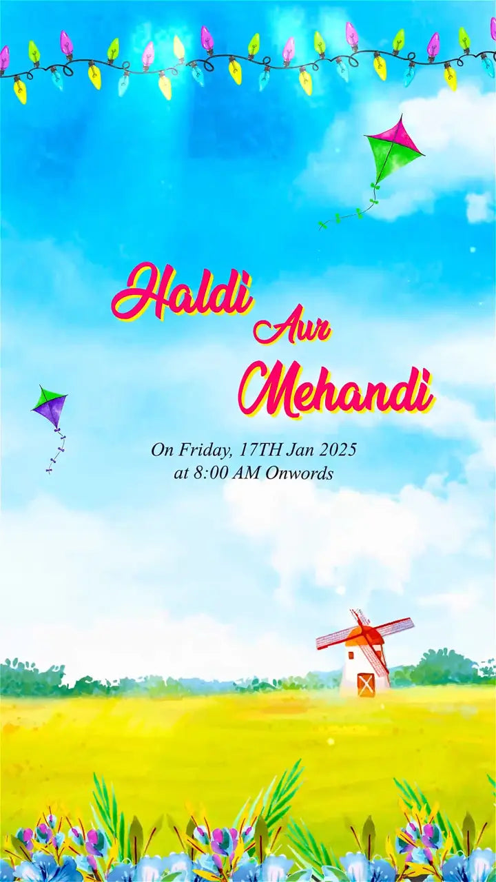 Kite Festival Themed Invitation | IN-0015