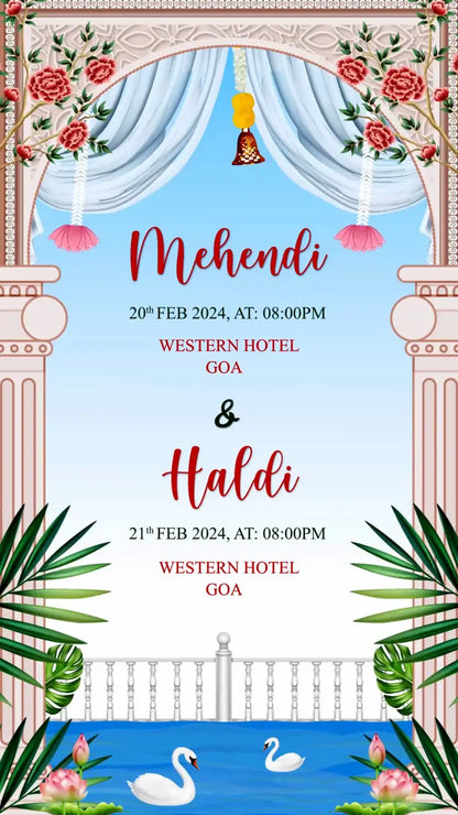 Colorful Indian Wedding Invitation | IN-0034