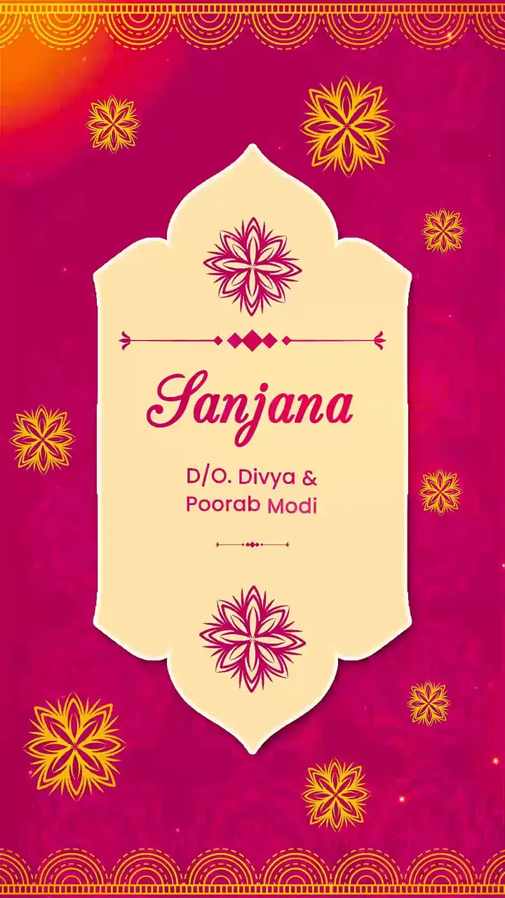 Indian Mandala Wedding Invitation | IN-0009