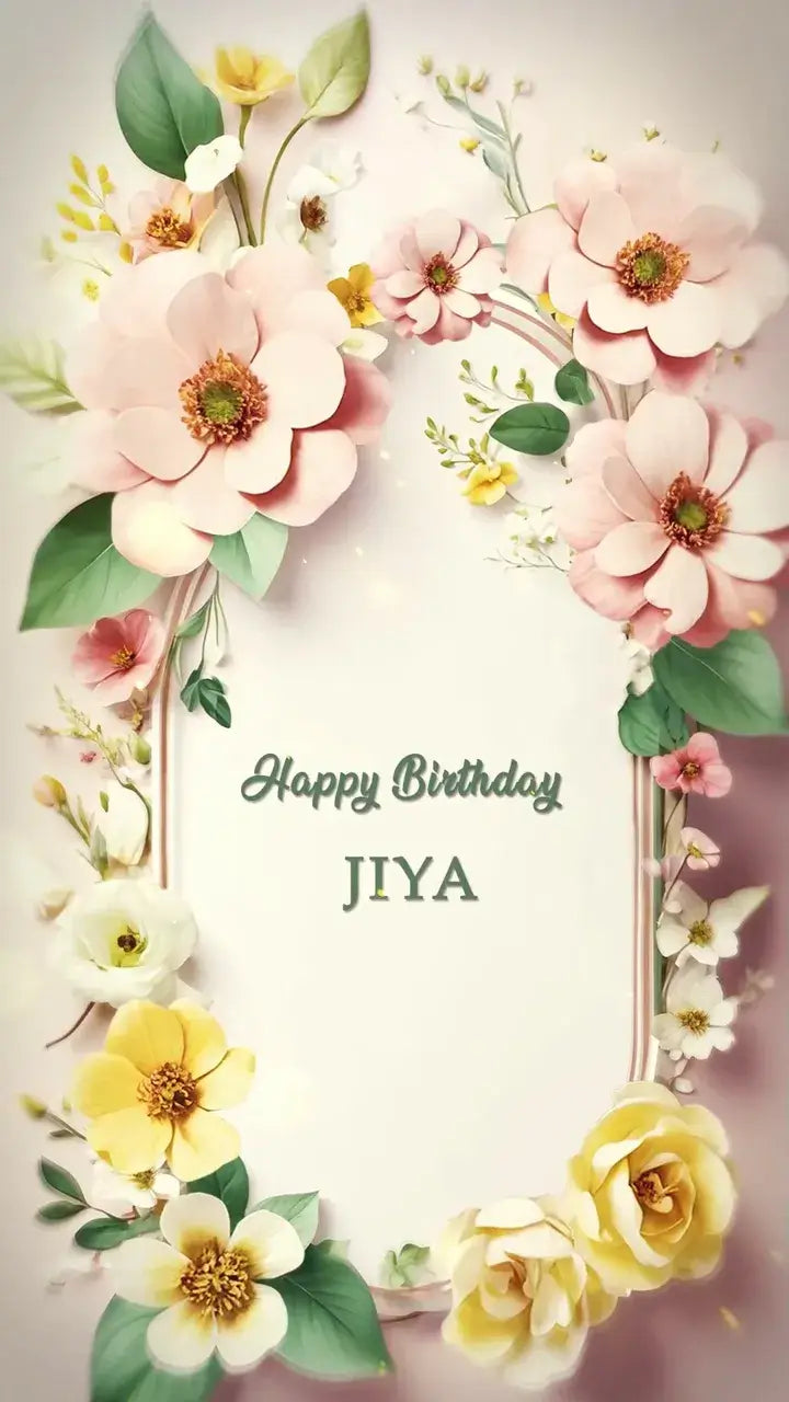 Floral Elegance Birthday Invitation video | IN-0091