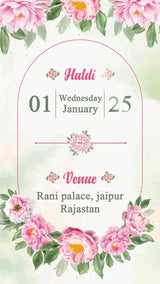 Indian Elegant Theme Invitation | IN-0007