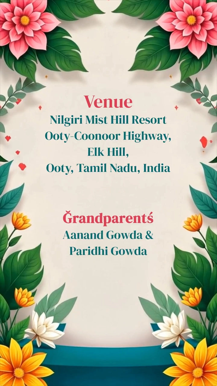 Naming Ceremony Invitation Video | It’s a Baby Naming | IN-0466