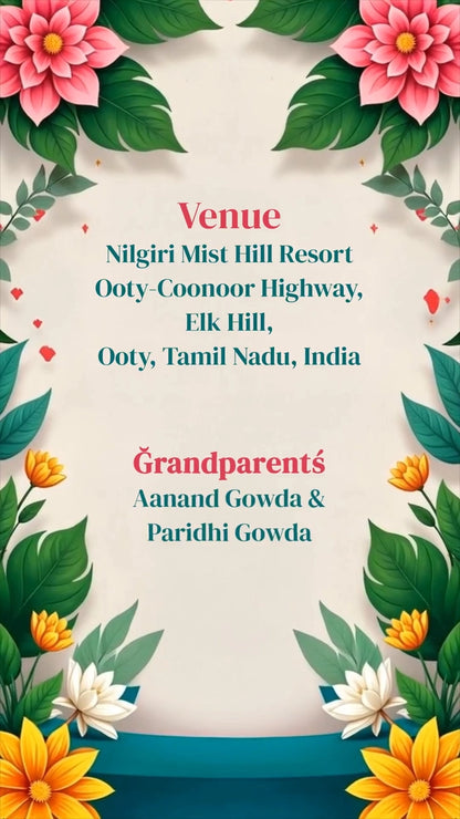 Naming Ceremony Invitation Video | It’s a Baby Naming | IN-0466