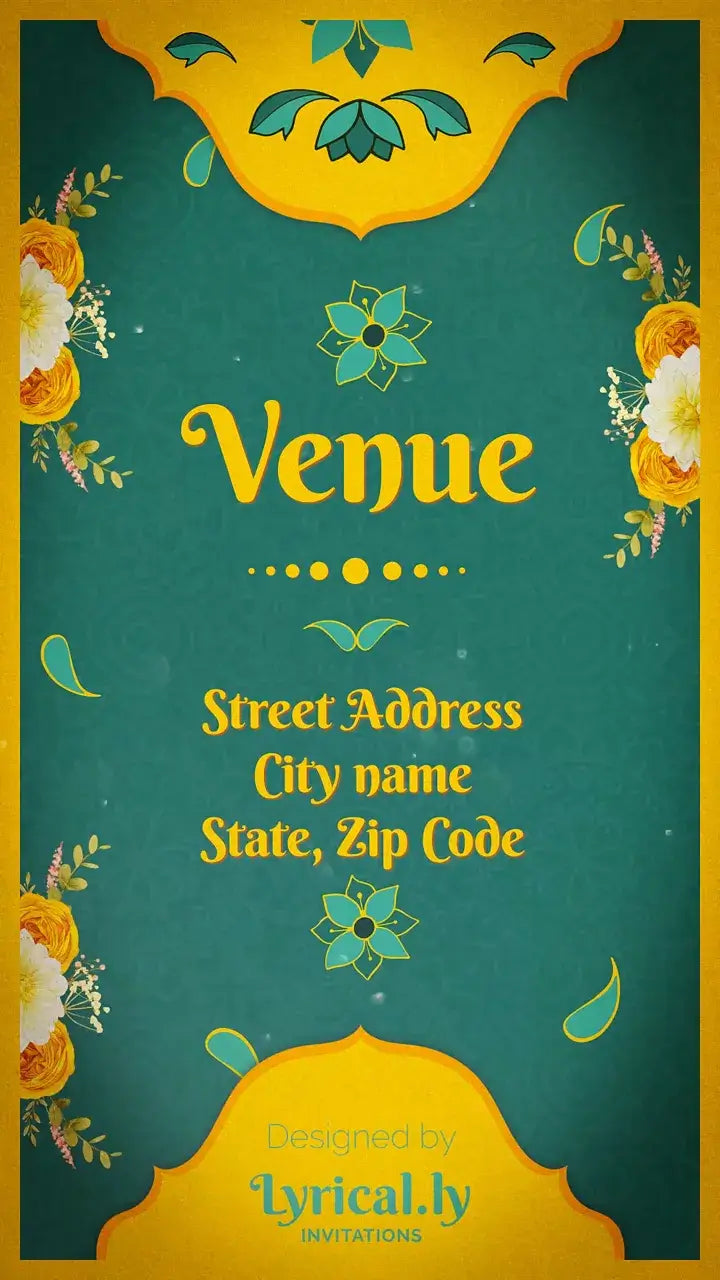 Haldi Ceremony Invitation video | IN-0117