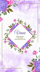 Wedding Invitation Video With Watercolor floral Theme | IN-0054