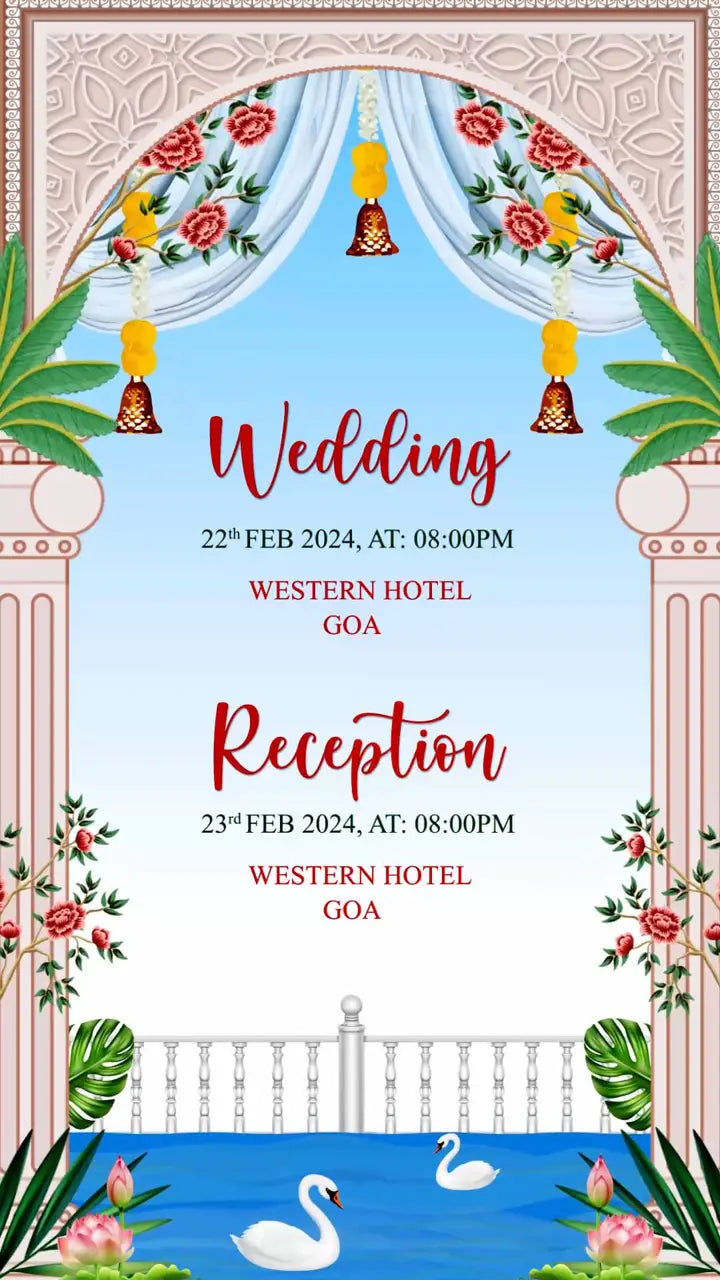 Colorful Indian Wedding Invitation | IN-0034