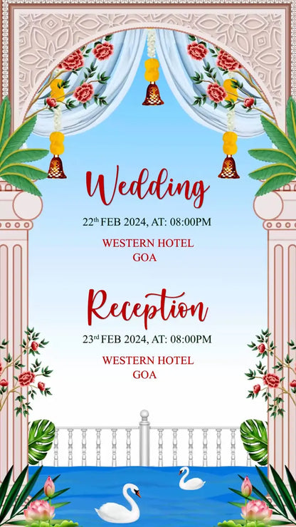 Colorful Indian Wedding Invitation | IN-0034