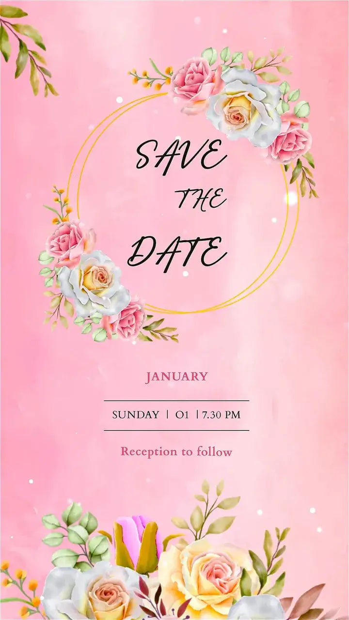 Save The Date Wedding Invitation Video | IN-0052